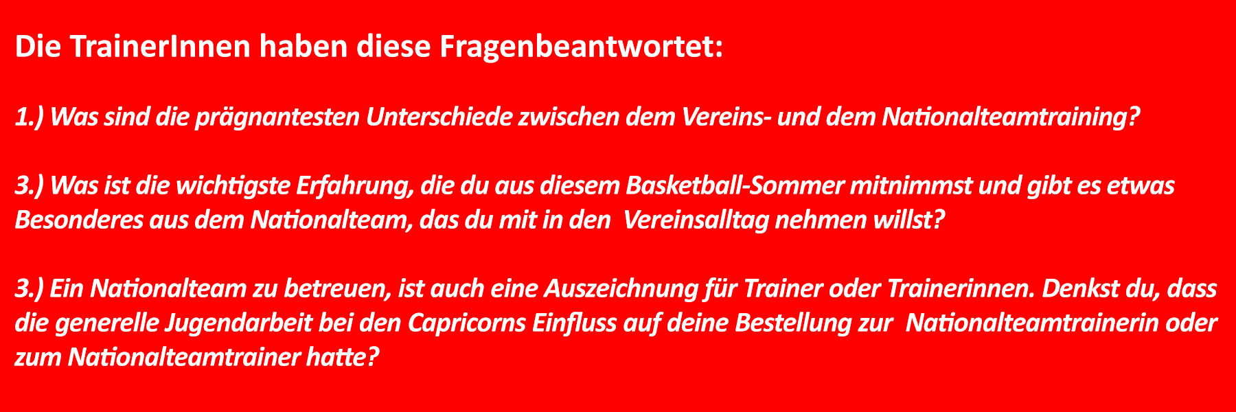 T Trainerinnen Fragen